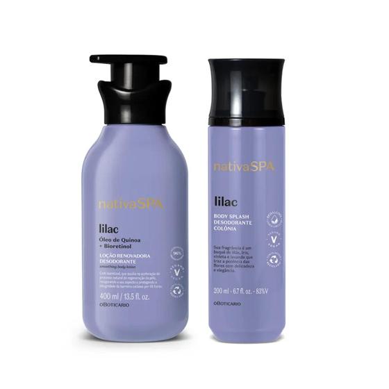 Imagem de Combo Nativa Spa Lilac: Loção Corporal 400ml + Body Splash 200ml