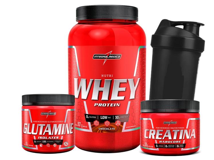 Imagem de Combo Nutri Whey Protein + Creatina + Glutamina Integral M