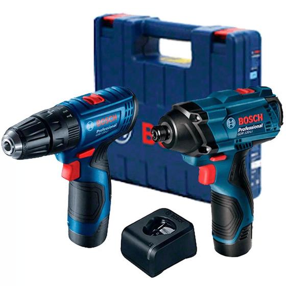 Imagem de Combo Parafusadeira e chave de Impacto Gsr120+Gdr120  c/Maleta - BOSCH-06019G80E4