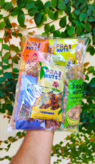 Imagem de Combo Pra Nuts -Amendoim Doce - Salgado - Coco - 10 unidades