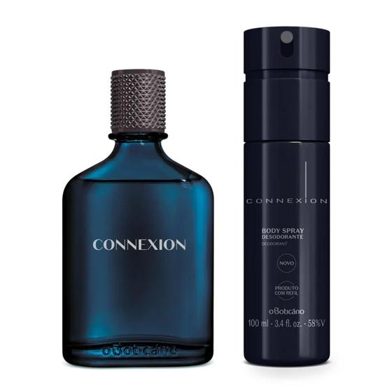 Imagem de Combo Presente Boticollection Connexion: Desodorante Colônia 100ml + Desodorante Body Spray 100ml