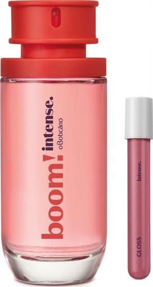 Imagem de Combo Presente Intense: Boom! Desodorante Colônia 50ml + Gloss Labial Rosa 225 5ml