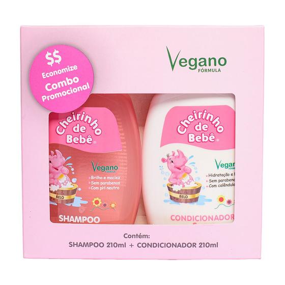 Imagem de Combo Prom. Shampoo 210ml e Condicionador Cheirinho de Bebê 210ml