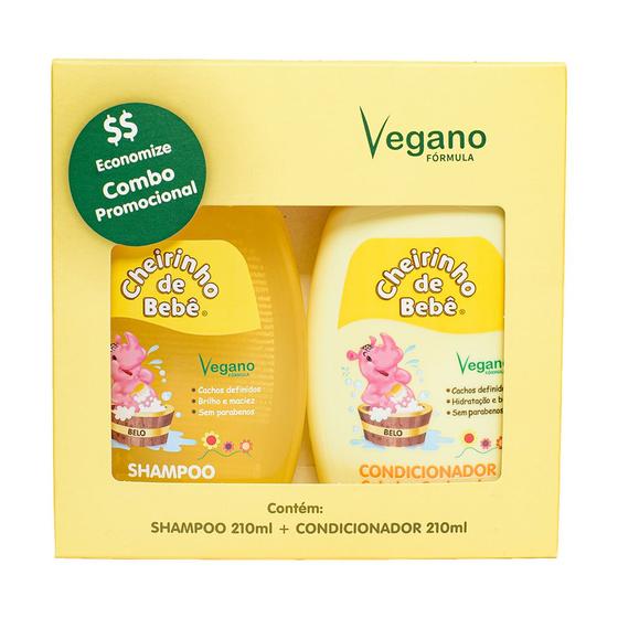 Imagem de Combo Prom. Shampoo Cabelos Cacheados 210 ml e Condicionador Cheirinho de Bebê 210 ml