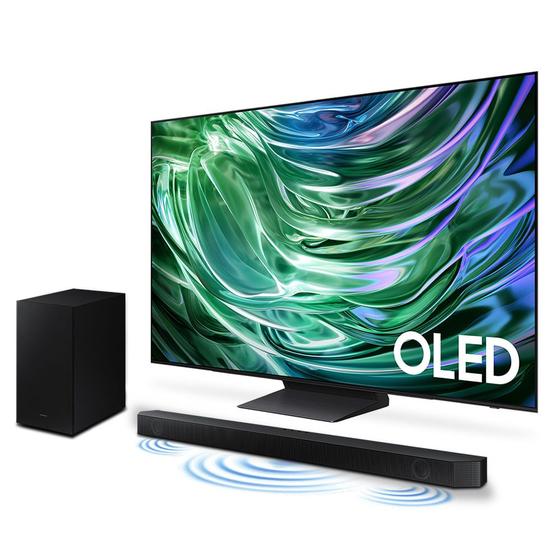 Imagem de Combo Samsung AI TV 55" OLED 4K 55S90D 2024 + Soundbar HW-Q600C