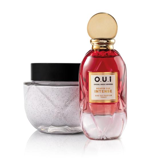 Imagem de Combo Scapin 245 Intense Eau De Parfum 75ml + Rouge Luxe Esfoliante Corporal 200g