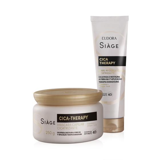 Imagem de Combo Siàge Cica-Therapy: Máscara Capilar 250g + Leave-In 100ml