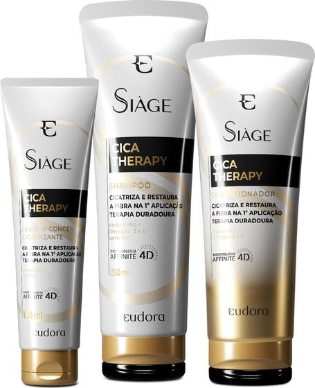 Imagem de Combo Siàge Cica-Therapy: Shampoo 250ml + Condicionador 200ml + Leave-In 100ml