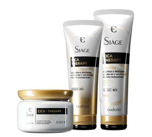 Imagem de Combo Siàge Cica-Therapy Shampoo 250ml + Condicionador 200ml + Máscara Capilar 250g