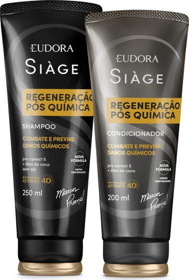 Imagem de Combo Siàge Regeneração Pós Química: Shampoo 250ml + Condicionador 200ml