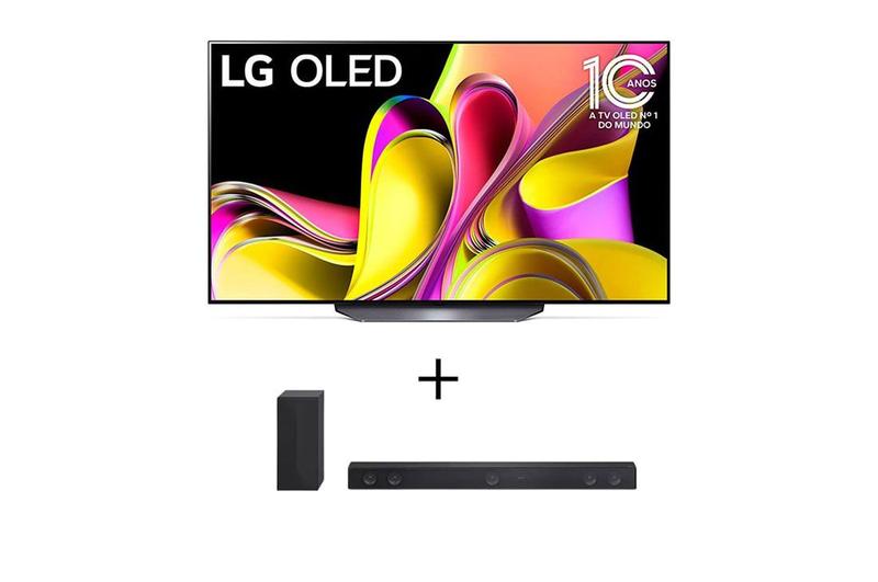 Imagem de Combo Smart TV LG 55'' 4K OLED B3 OLED55B3PSA - HDR WiFi Bluetooth Alexa + Sound Bar LG SH7Q