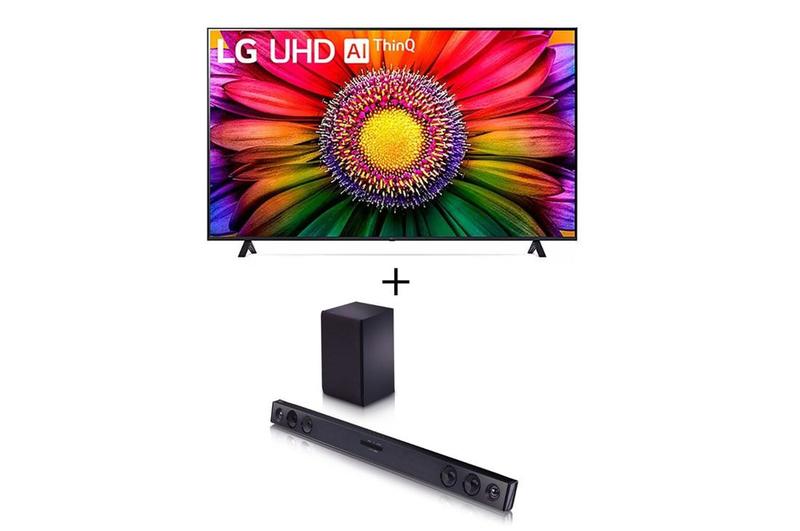 Imagem de Combo Smart TV LG 75'' 4K UHD UR8750 - HDR WiFi Bluetooth Alexa + Sound Bar LG SQC2
