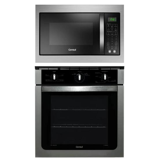 Combo Super Chef: Forno Elétrico de Embutir 84L + Micro-ondas de Embutir 32L Consul - Potência e Estilo na Sua Cozinha Menor preço em Combo Super Chef: Forno Elétrico de Embutir 84L + Micro-ondas de Embutir 32L Consul - Potência e Estilo na Sua Cozinha