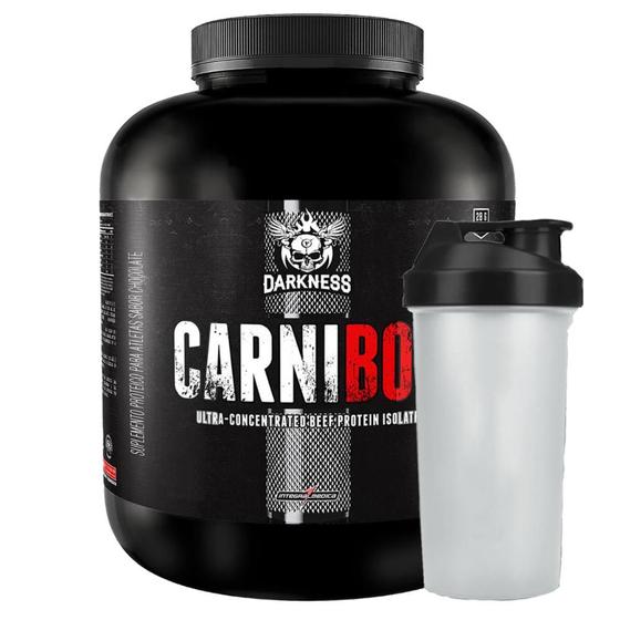 Imagem de Combo Suplemento em Po Carnibol 1,8kg Chocolate Darkness + Coqueteleira 
