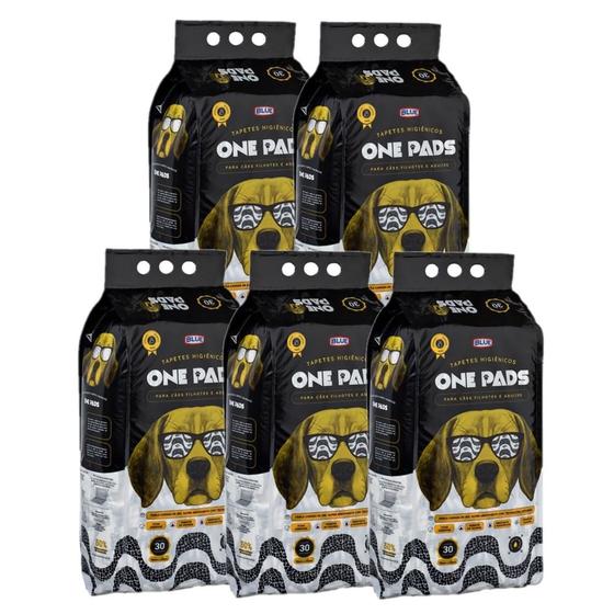 Combo Tapete Higiênico One Pads 150 unidades 70x60cm - PP114K Menor preço em Combo Tapete Higiênico One Pads 150 unidades 70x60cm - PP114K