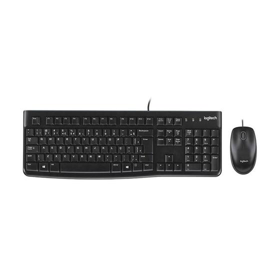 Kit Teclado e Mouse Usb Óptico Led 1000 Dpis Mk120 920-004429 Logitech