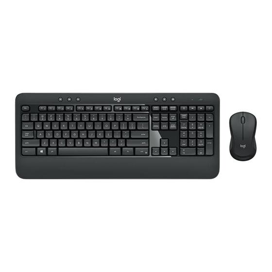 Kit Teclado e Mouse Wireless Óptico Led 1000 Dpis Mk540 920-008674 Logitech