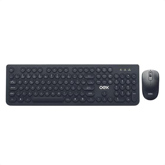 Imagem de Combo Teclado E Mouse Oex Tm410 Pop Sem Fio 1600 Dpi Preto