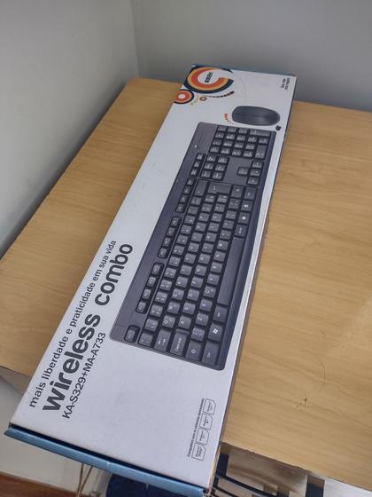Imagem de Combo teclado e mouse sem fio kmex
