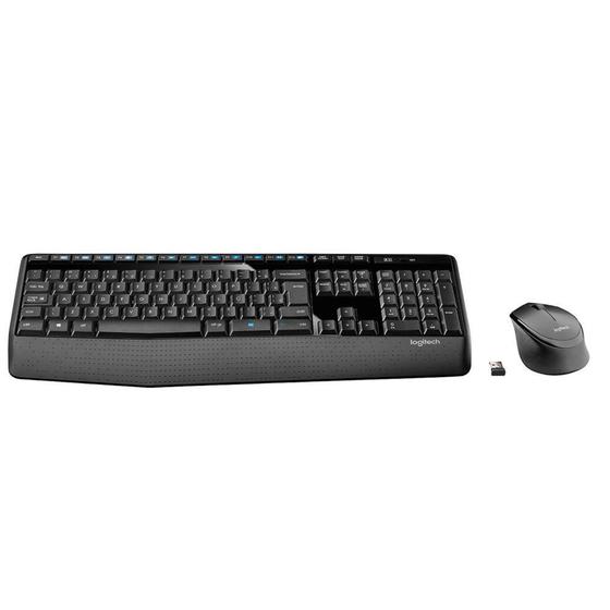 Imagem de Combo Teclado e Mouse sem fio Logitech MK345 USB, Pilhas Inclusas e Layout ABNT2