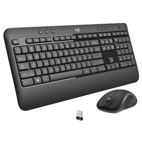 Imagem de Combo Teclado e Mouse Sem Fio Logitech MK540 Preto