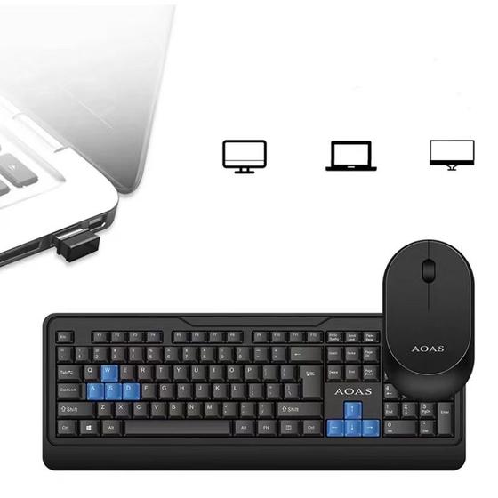 Combo Teclado E Mouse Wb-8012 Wireless 2.4ghz Menor preço em Combo Teclado E Mouse Wb-8012 Wireless 2.4ghz