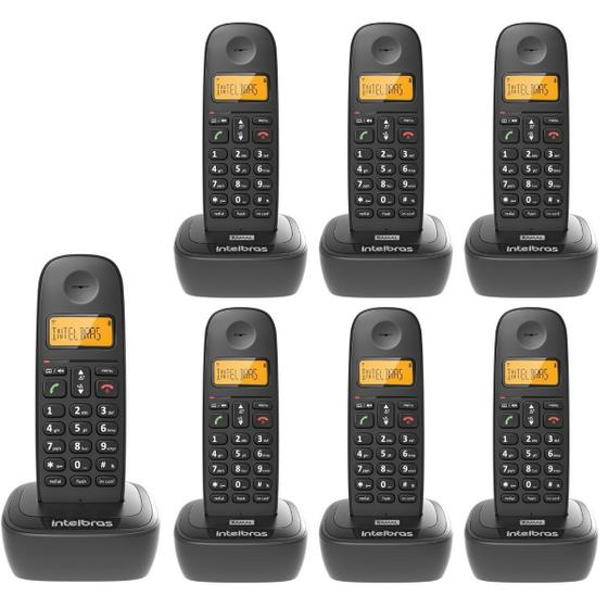 Imagem de Combo Telefone Sem Fio com 6 Ramal para Comunicação Interna