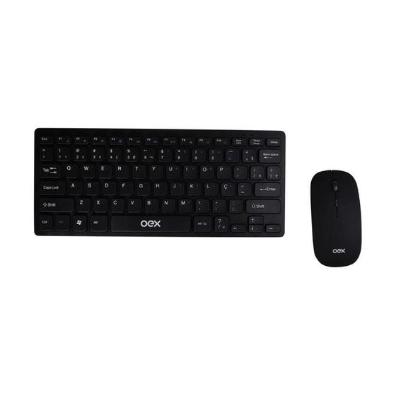 Imagem de Combo ultra slim oex tm405 teclado e mouse sem fio preto