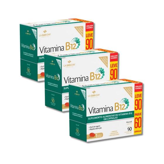 Imagem de Combo Vitamina B12 La San-Day 270 Cápsulas