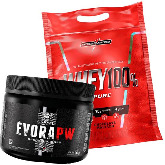 Imagem de Combo whey 100% pure 900g + évora pw sabores sortidos 150g