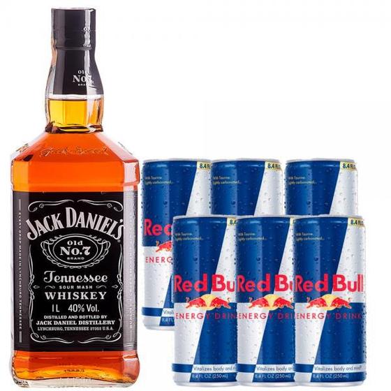 Combo Whiskey Jack Daniels + Red Bull Bebidas Magazine Luiza