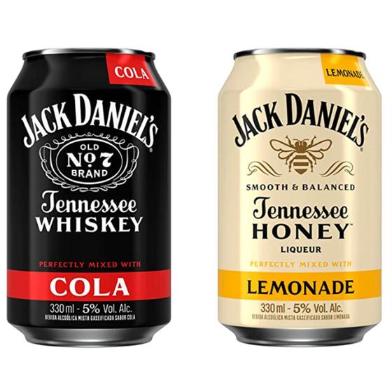 Combo Whisky Jack Daniel's Cola e Honey Lemonade 330ml Jack Daniels