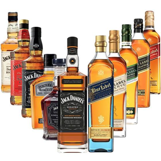 Combo Whisky Jack Daniel's & Johnnie Walker Bar Whisky