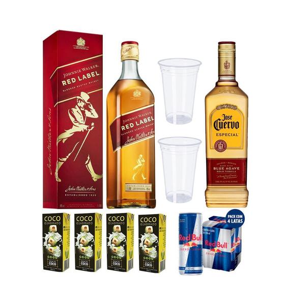 Imagem de Combo Whisky Red Label 1L + Tequila Jose Cuervo Ouro 750Ml