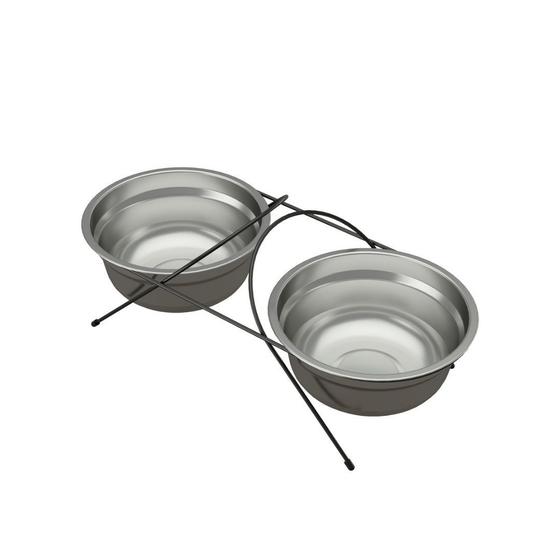 Comedor Pet para Câo e Gato Aramado Black com 2 Potes P Stolf é boa?
