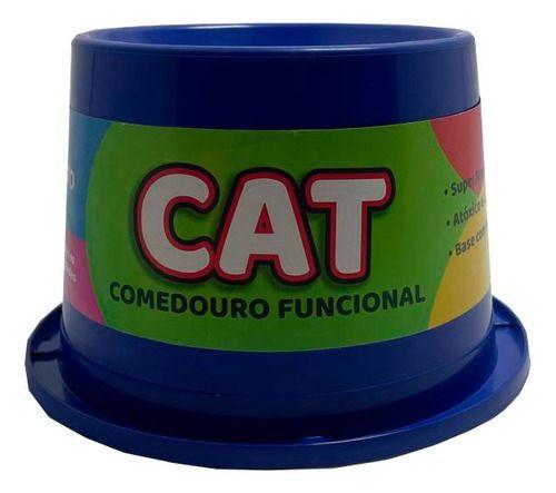 Imagem de Comedouro Alto Antiformiga Cat Classica 250ml Azul