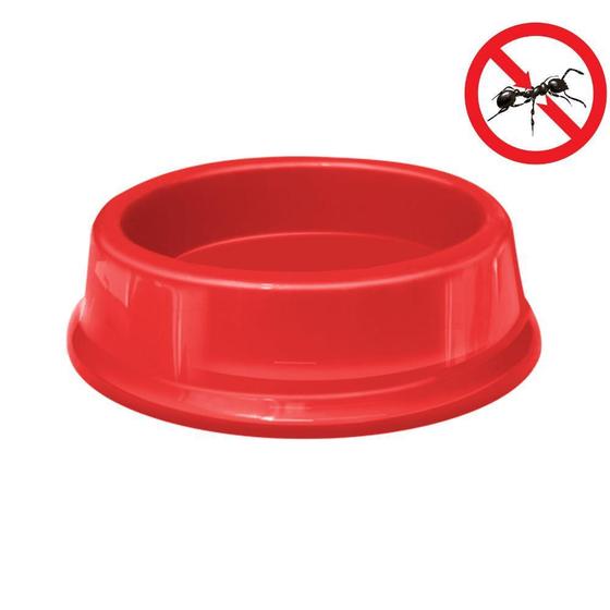 Imagem de Comedouro Anatômico Antiformiga Gatos - Vermelho - 200ml