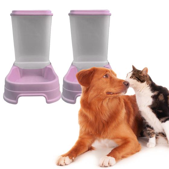 Imagem de Comedouro Automatico e Bebedouro Cachorro Gato Pet 3l