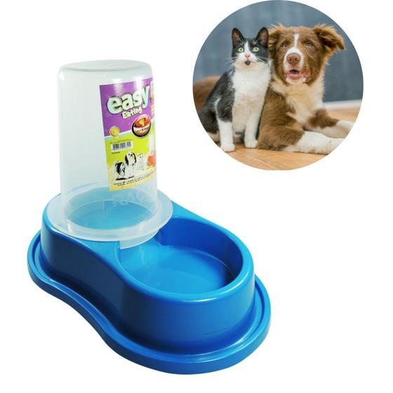 Imagem de Comedouro Bebedouro com Dosador para Pets Cães e Gatos Anti Formigas 