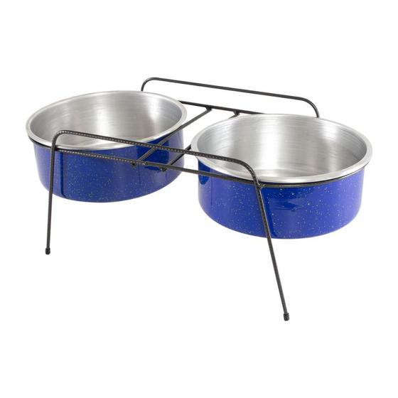 Comedouro Bebedouro Duplo Suspenso Alumínio para Cachorro 5 Litros Menor preço em Comedouro Bebedouro Duplo Suspenso Alumínio para Cachorro 5 Litros
