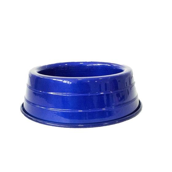 Imagem de Comedouro Caes Dog Head Aluminio Leve Colorido Azul Mini 300ml