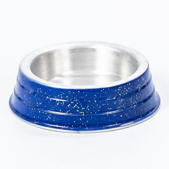 Imagem de Comedouro de Aluminio Leve Azul Filhote  - Nf Pet