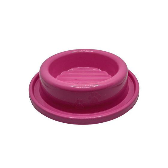 Imagem de Comedouro de Plástico Anti-Formiga para Gato Ondulado 200ml - Rosa