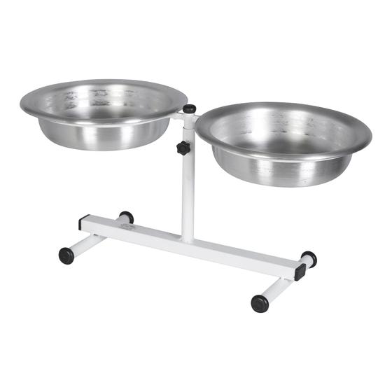 Imagem de Comedouro Duplo com Suporte Regulável - Agro Roger