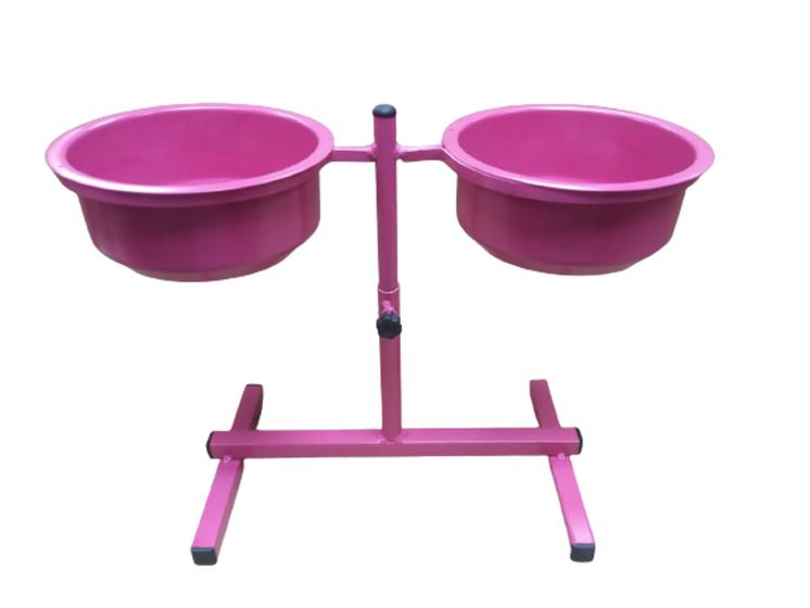 Comedouro e Bebedouro Anti formiga duplo e ajustável para cães de porte médio Pink Menor preço em Comedouro e Bebedouro Anti formiga duplo e ajustável para cães de porte médio Pink