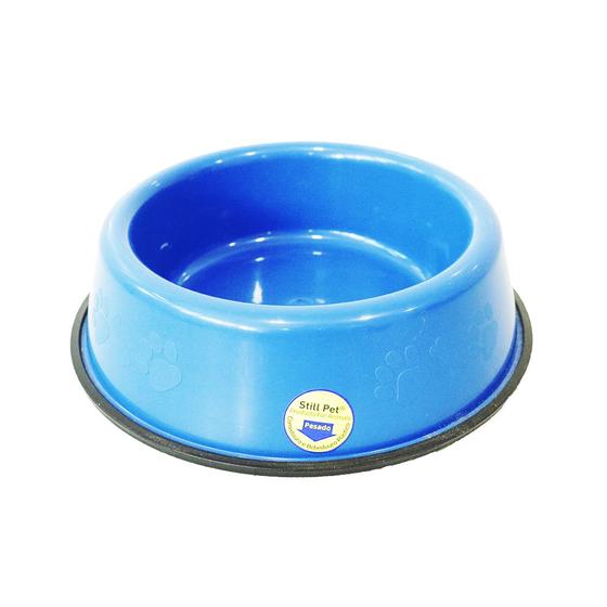 Comedouro E Bebedouro Pesado Cães Tudo Pet Azul - 2,5 Litros Imagem de Comedouro E Bebedouro Pesado Cães Tudo Pet Azul - 2,5 Litros