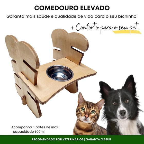 Imagem de Comedouro e Bebedouro Regulável para CACHORRO 500ml