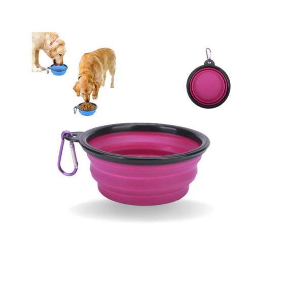 Imagem de Comedouro e Bebedouro Retrátil de silicone para Cães e Gatos