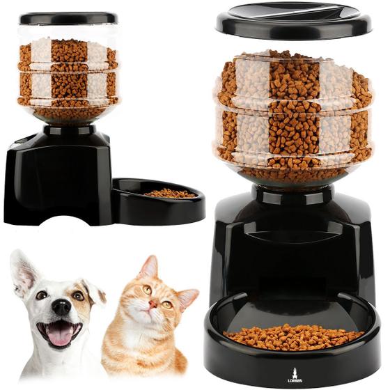Imagem de Comedouro Eletrônico Automático Alimentador Digital Programável Pet Cães Gatos GT652 - Lorben