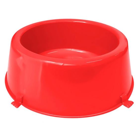 Imagem de Comedouro Furacão Pet Classic Plástico Vermelho - 370 mL